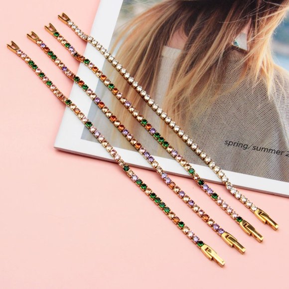 Fashion Jewelry accessories inlaid crystal stainless steel bracelet - Picture 9 of 15